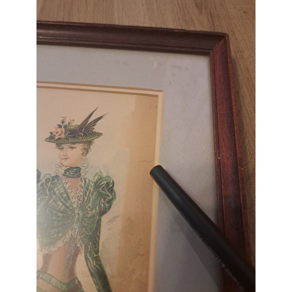 Artwork Decoration Victorian Ladies Fashion Walking Dresses Wall Hanging - Picture 8 of 9